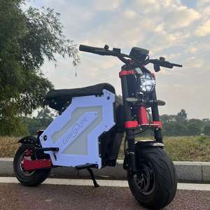 Scooter Eléctrico con Llantas Gruesas M5 72V 13/14 Pulgadas, Batería Extraíble de 40Ah/50Ah, 10000W de Potencia, con Luz RGB - Product Image 2