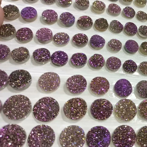 Druzy ไทเทเนี่ยมมาใหม่สำหรับการออกแบบเครื่องประดับอัญมณี Druzy กึ่งมีค่าสำหรับต่างหู - Product Image 6