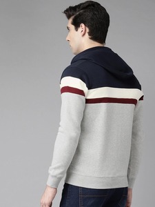Sweat à capuche uni de couleur claire sur mesure pour homme, super doux, 100% polyester, fermeture éclair, respirant, séchage rapide, dernier design uni teint - Product Image 5