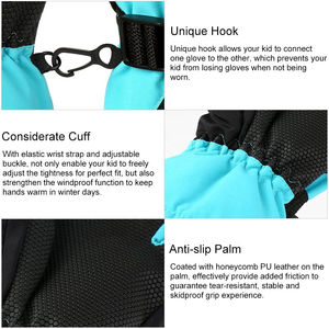 2025 gants de Ski sur mesure conception réfléchissante doublure polaire doigts complets en plein air neige ski snowboard accessoire d'hiver - Product Image 4