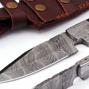 Cuchillo de Caza de Acero de Damasco Hecho a Medida con Mango de Cuerno de Carnero, Cuchillo de Camping para Exteriores, Venta Caliente, OEM Disponible - Product Image 5