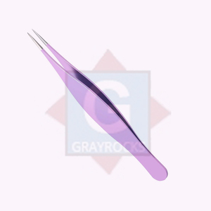 Pince à épiler à sourcils en acier inoxydable de marque privée pince à épiler d'extension à pointe pointue avec logo personnalisé - Product Image 1