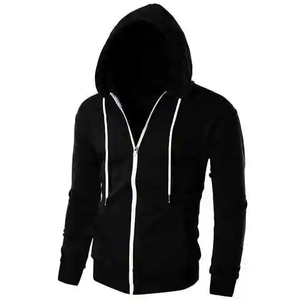 2023 alta calidad cuello alto 100% algodón pesado Unisex liso Sudadera con capucha para Hombre Sudaderas con capucha en blanco Hoddies - Product Image 3