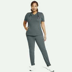 Ensembles de gommages d'hôpital de grande taille uniforme d'infirmière Fit Scrubs femmes Spandex ensemble de gommages d'allaitement médical - Product Image 5