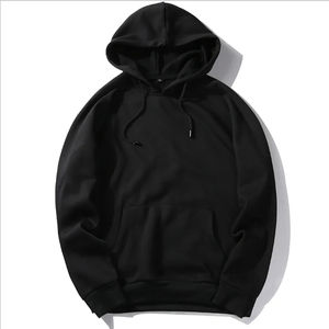 OEM ODM High Quality Customized Unisex Pullover <b>Hoodie</b> 100% Cotton Windproof And <b>Black</b> Winter Season New Own Logo For Men - Product Image 1