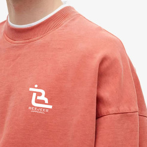 Sweat-shirt pour homme personnalisé, délavé à l'acide, pour un usage quotidien, avec tissu extensible, sweat-shirt pour homme de haute qualité, délavé à l'acide - Product Image 6