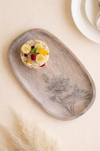 ถาดเสิร์ฟไม้มะม่วงทรงสี่เหลี่ยมผืนผ้า ดีไซน์วินเทจ เป็นมิตรกับสิ่งแวดล้อม ย่อยสลายได้ ทนทาน ล้างในเครื่องล้างจานได้ ปรับแต่งได้ - Product Image 6