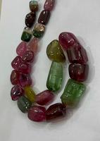 Qualité Superfine Offre Spéciale Type de pierres précieuses naturelles Multi Tourmaline Finition lisse Perles unies dégringolées Tailles lointaines Tourmaline Gemston