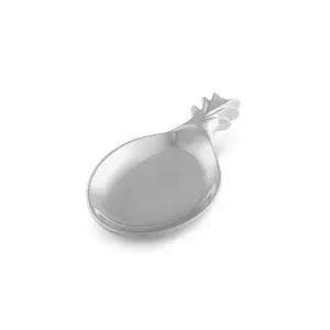 Plats de service en métal nickelé moderne de qualité supérieure vaisselle de mariage et de fête fruits en aluminium serveur fini argent - Product Image 4