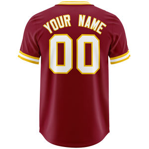 Tamaño de EE. UU. Malla personalizada Transpirable 100% Poliéster Camisas de béisbol Ropa deportiva elegante Logotipo cosido Nombre Hombres Mujeres Botón Béisbol - Product Image 4