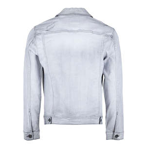 แจ็กเก็ตยีนส์มีกระดุมสำหรับผู้ชายเสื้อโค้ทลำลองทนทานเสื้อผ้าแฟชั่นส่งออก - Product Image 4