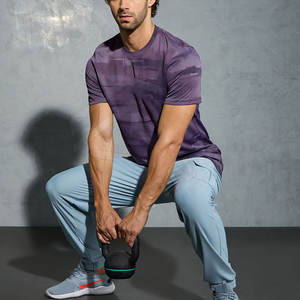 Camiseta de manga corta de color liso de verano para hombre, camiseta personalizada con cuello redondo, camiseta de gran tamaño para hombre - Product Image 5