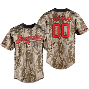 Camiseta de béisbol unisex para jóvenes, ropa deportiva personalizada, con nombre personalizado uniforme de equipo, logotipo, número de talla grande, transpirable - Product Image 5