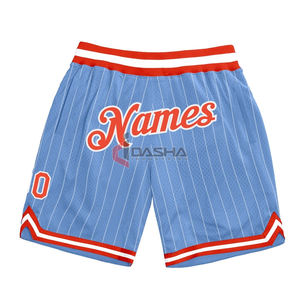 Pantalones cortos deportivos de baloncesto de diseño personalizado con impresión por sublimación completa Logotipo del fabricante de patrones sólidos-Ropa deportiva personalizable - Product Image 3