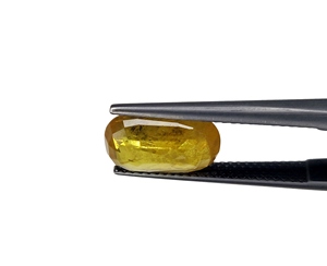 Zafiro amarillo natural de calidad fina, corte ovalado calentado, tamaño de anillo de 4,70 quilates, piedra de nacimiento de septiembre para hacer anillos y colgantes - Product Image 4