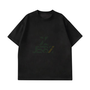 T-shirt vintage surdimensionné Style Hip Hop col rond poids lourd 100% coton à manches courtes t-shirt impression numérique Streetwear décontracté - Product Image 1