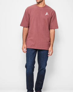 Nuevas camisetas de gran tamaño de estilo americano para hombre 100% tela Premium de algodón suave con logotipo personalizado y bordado - Product Image 5