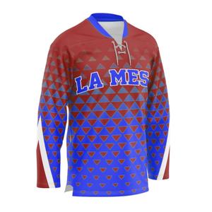 เสื้อเจอร์ซีย์เล่นฮ็อกกี้น้ำแข็งของผู้ชายเสื้อเจอร์ซีย์ทีมเยาวชนเสื้อกีฬาฮอกกี้น้ำแข็ง - Product Image 3