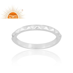Handcrafted Sterling Silver Band <b>Ring</b> For Women Custom Jewelry For Women Gift For Her <b>Dainty</b> Collection - Product Image 1