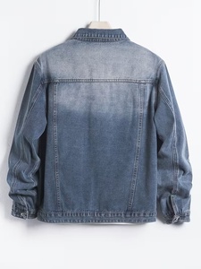 Denim Jacket for Men Casual Jeans wear OEM Stonewashed Denim Jacket With Color Patches Button Fly Casual Fit Regular Style - Product Image 2