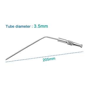 Tube d'aspiration manuel Frazier en gros, 18 cm, en acier inoxydable, coudé, chirurgical, Fergusson, haute qualité, certifié CE, pour usage hospitalier - Product Image 2