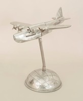 Modèle d'avion moderne, figurine décorative, miniature de collection, style Art Déco, artisanat en aluminium