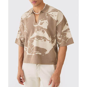 เสื้อโปโลกอล์ฟสำหรับผู้ชายพิมพ์ลายพลัสไซส์กำหนดโลโก้2025 - Product Image 1