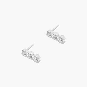 Asscher y pendientes colgantes de diamantes redondos accesorio de joyería elegante de moda - Product Image 5