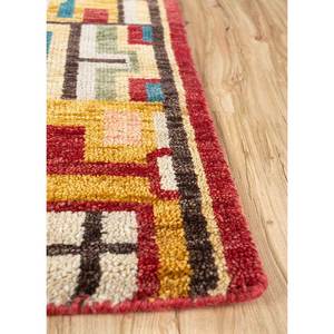 Alfombras de Lana Anudadas a Mano Erbe, Diseño Geométrico Abstracto Rojo y Naranja para Sala de Estar, Dormitorio, Pasillo, Rectangular 9x12, Lca-827 - Product Image 4