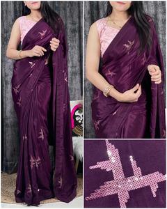 Chemisier traditionnel indien en crêpe de soie, séquence de travail avec dentelle ton à ton, fabricant et fournisseur indien - Product Image 4