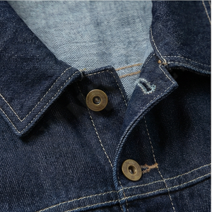 Veste en jean confortable pour homme, col montant, personnalisable, style urbain, hiver, réversible, tendance, meilleures ventes - Product Image 4