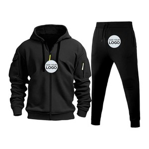 Ensemble de survêtement décontracté pour femmes enceintes, sweat à capuche à cordon de serrage à manches longues et pantalon cargo - Product Image 1