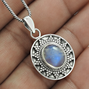 Améthyste violette naturelle en argent sterling 925 Style classique Boho pendentif février pierre de naissance bijoux prix d'usine direct - Product Image 4