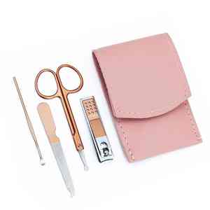 ชุดทำเล็บมือเล็บเท้าชุดกรรไกรตัดเล็บสแตนเลสอุปกรณ์ตัดเล็บแบบมืออาชีพพร้อมชุดกระเป๋าเดินทาง - Product Image 5