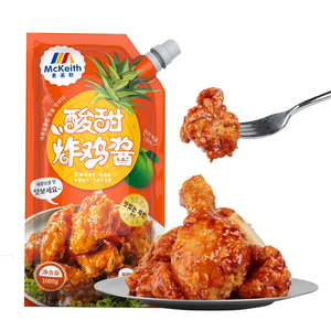 Salsa Agria y Dulce McKeith para <span class=keywords><strong>Pollo</strong></span> <span class=keywords><strong>Frito</strong></span>, Sabor <span class=keywords><strong>Coreano</strong></span> Auténtico, 1 kg x 12 Bolsas, 12 Meses de Duración, Venta al Por Mayor - Product Image 2