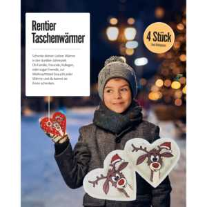 Calentadores de Manos y Pies con Forma de Reno de Didi, Juego de 4 - Product Image 2