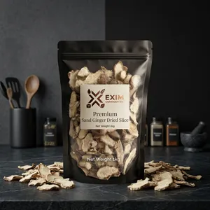 Tranches de gingembre de sable séché 1 kg – Qualité supérieure, naturel, séché au soleil, herbe Kencur pour l'exportation en gros et la cuisine - Product Image 1