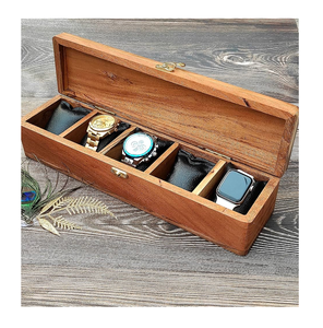 Luxury Wood <b>Watch</b> Box Exquisite Wood <b>Watch</b> Case for Lovers Household Storage Box customized Sale - Product Image 6