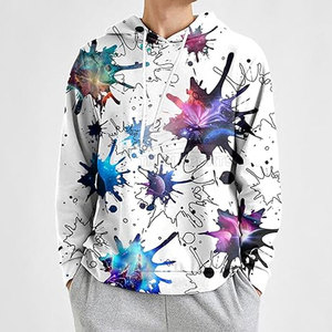 Sudadera de Invierno Polar con estampado 3D ligero de calidad superior para hombre, Sudadera con capucha de patrón sólido, técnica teñida Lisa personalizable - Product Image 4