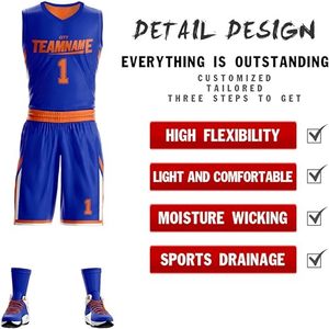 Uniforme de Baloncesto Personalizado, Conjunto de Camiseta Corta con Botones, Logotipo Bordado Sublimado, Ropa Deportiva Profesional Unisex de Secado Rápido - Product Image 3