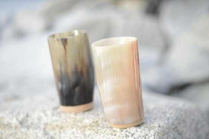 Verre à shot en corne de viking, corne de buffle authentique, artisanal, sculpté à la main, naturel, écologique, durable, de haute qualité, personnalisable - Product Image 6