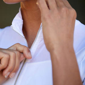 Meilleure vente T-shirt de compétition d'équitation de haute qualité pour femmes de couleur unie Long Show Wear Riders Top Selling Riding Apparel - Product Image 6