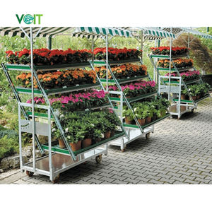 Chariot d'affichage professionnellement conçu pour les plantes et les fleurs Élevez les capacités d'affichage floral - Product Image 1