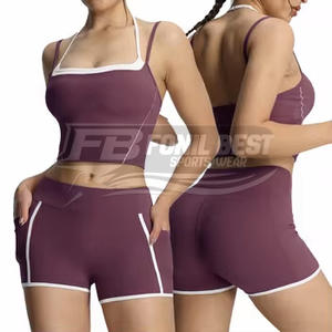 Conjuntos Deportivos de Yoga y Fitness de Alta Sujeción para Mujer, 2 Piezas, con Tirantes Largos y Borde Antideslizante, Ropa Deportiva de Tallas Grandes para Entrenamiento y Running - Product Image 4