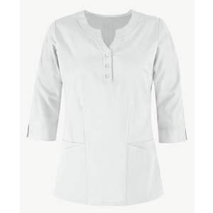 Conjunto de Uniforme Médico Ligero y Duradero de Dos Piezas para Mujer, Blusa de Cuello Redondo y Pantalones, Uniforme de Trabajo para Doctoras, Enfermeras y Veterinarias, Conjunto de Uniforme Personalizado - Product Image 6