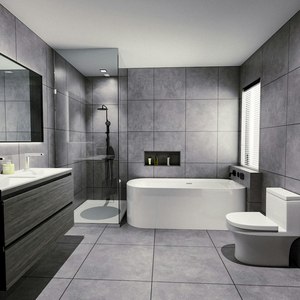 Meuble-lavabo de salle de bain en marbre naturel avec armoire, meuble de salle de bain en marbre turc - Product Image 4