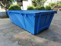 Conteneur à déchets métallique de 3 à 10 yards, bac à déchets, benne à ordures
