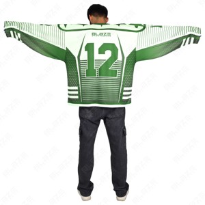 Jersey de hockey personalizado con precio de fábrica para adultos, jersey de hockey sobre hielo con sublimación al por mayor, ropa de fútbol - Product Image 2