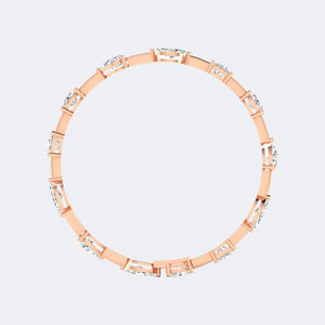 Luxury 925 Silver 9.27CTW <b>Tennis</b> <b>Bracelet</b> Round Prong Set <b>Cubic</b> <b>Zirconia</b> Classic Brilliant Diamond Look Wedding Jewelry Gift - Product Image 4