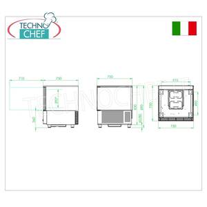 TECNODOM Blast Chiller pour Cuisine Commerciale 5 Bacs GN 1/1 (325x530 mm) ou Plateau à Pâtisserie 600x400 mm Équipement de Réfrigération - Product Image 5